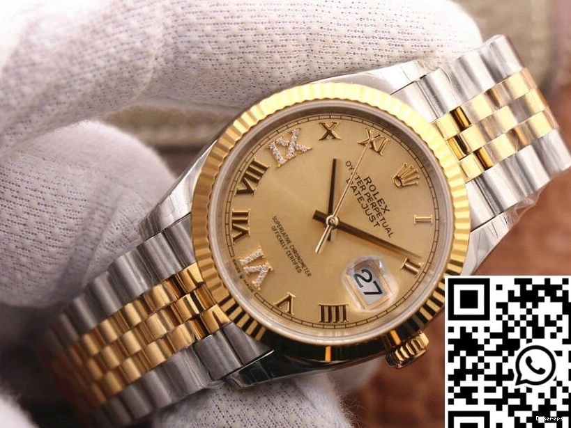 Factory Diamond Dial Gold 126233 EW Datejust Rolex 0113